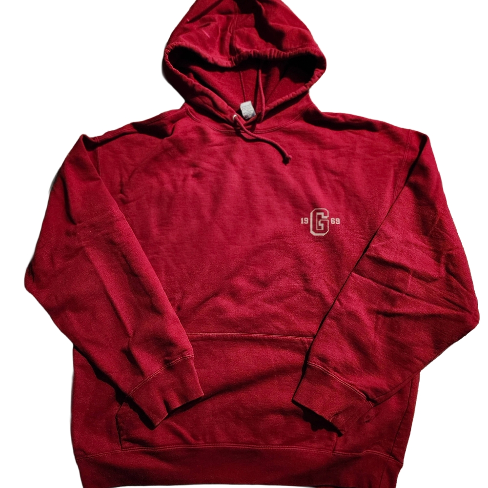 Vintage GAP Men's Red Classic Pullover Hoodie